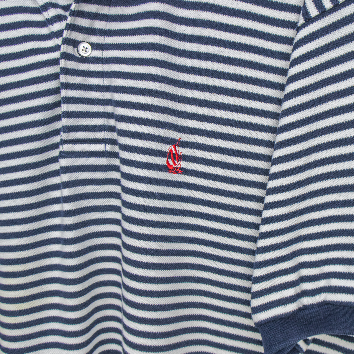 90s Nautica Striped Polo Shirt - XL/XXL