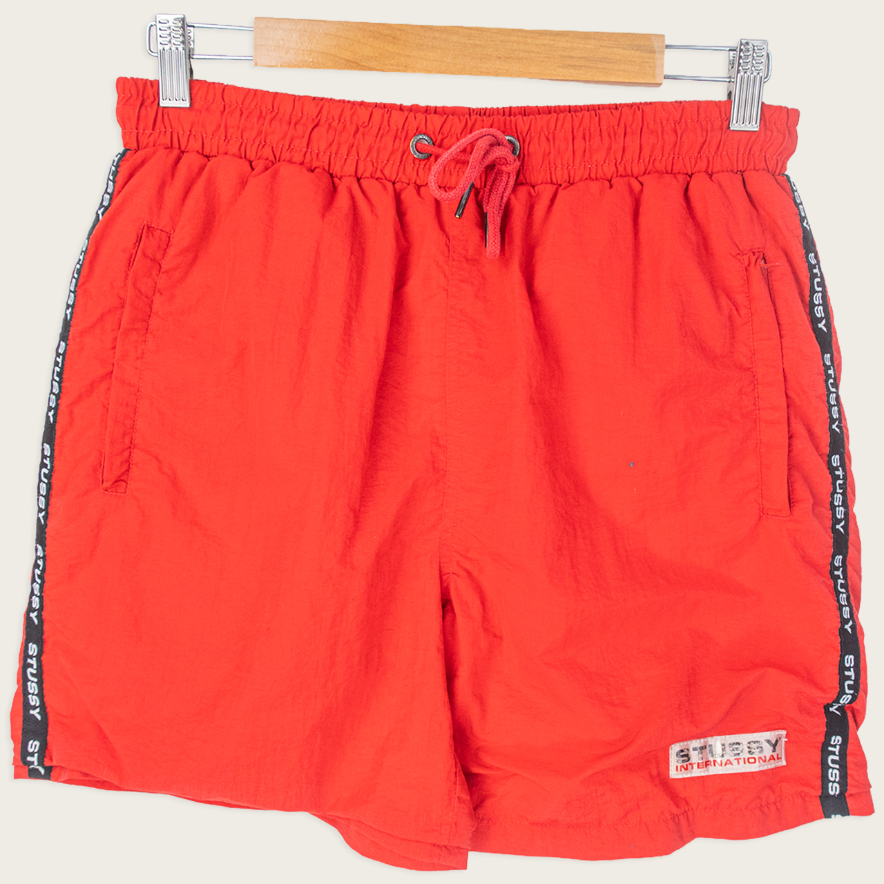 00's Stüssy Mesh-Lined Track Shorts - 30"