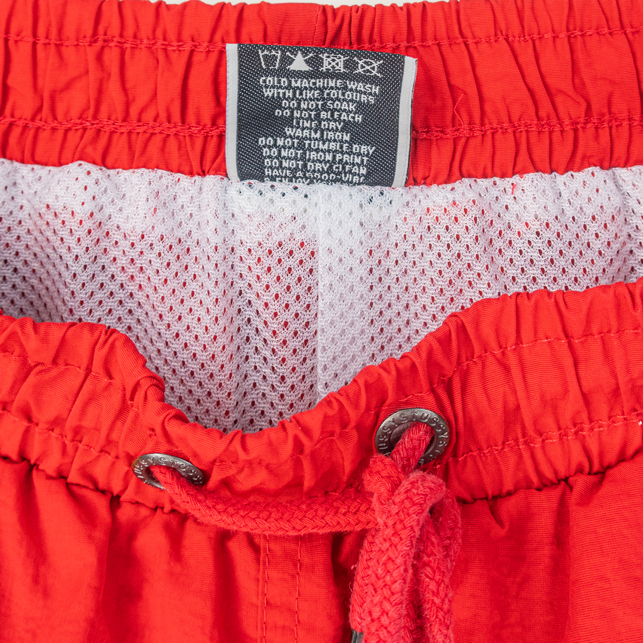 00's STÜSSY ADJUSTABLE MESH-LINED TRACK SHORTS - 30"