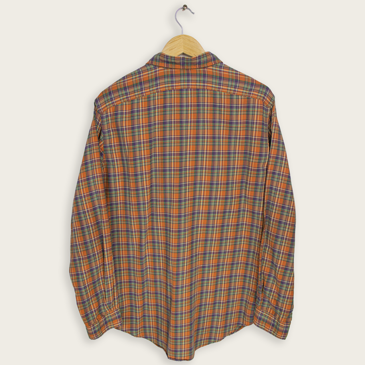 VINTAGE LONG-SLEEVE RALPH LAUREN BUTTON-UP SHIRT - M