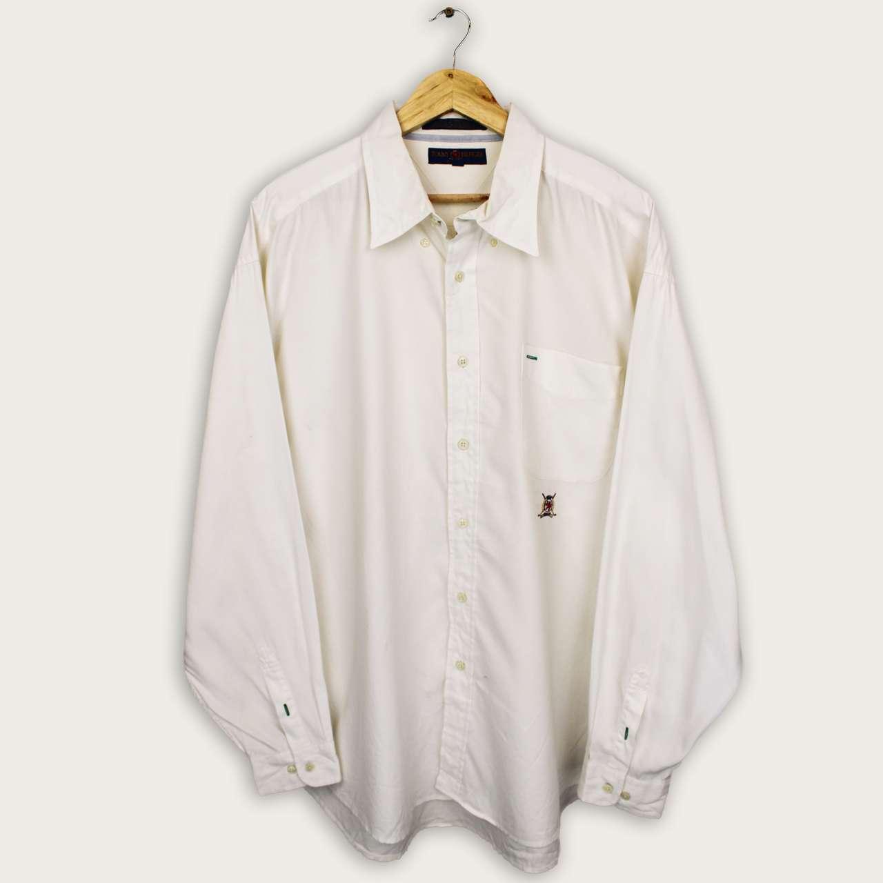 VINTAGE TOMMY HILFIGER BUTTON-UP SHIRT - XL