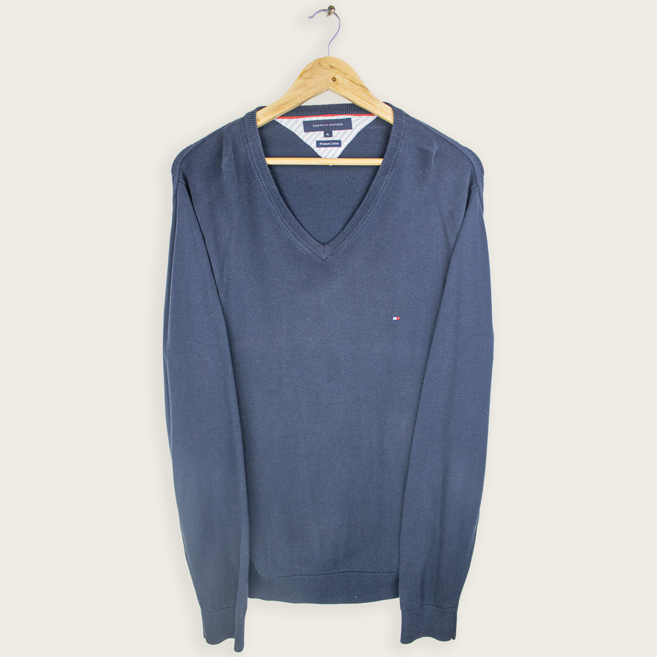 TOMMY HILFIGER KNIT SWEATER - XL