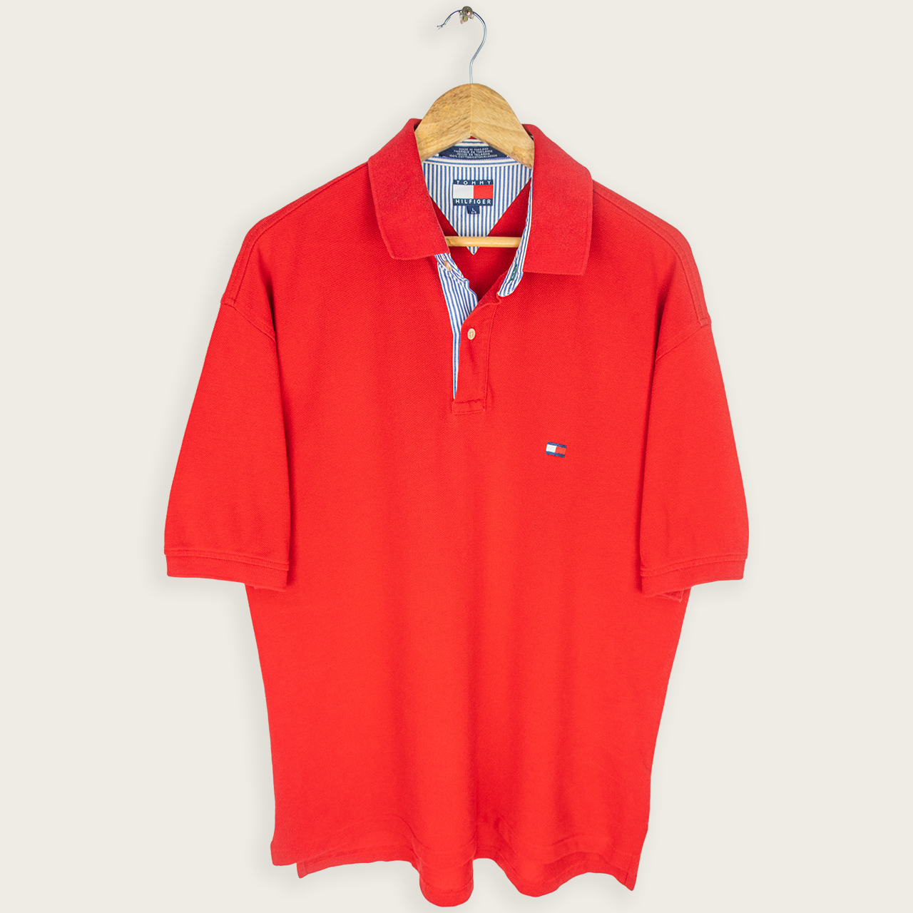 90's TOMMY HILFIGER POLO SHIRT - L