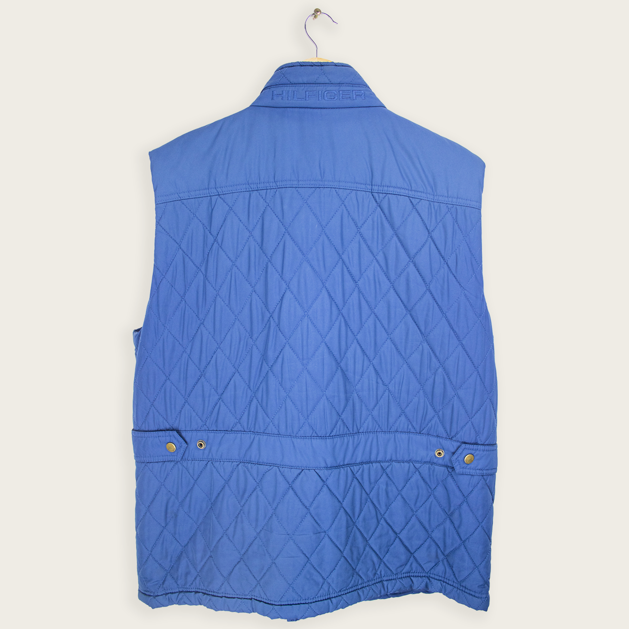00's TOMMY HILFIGER PUFFER VEST - L