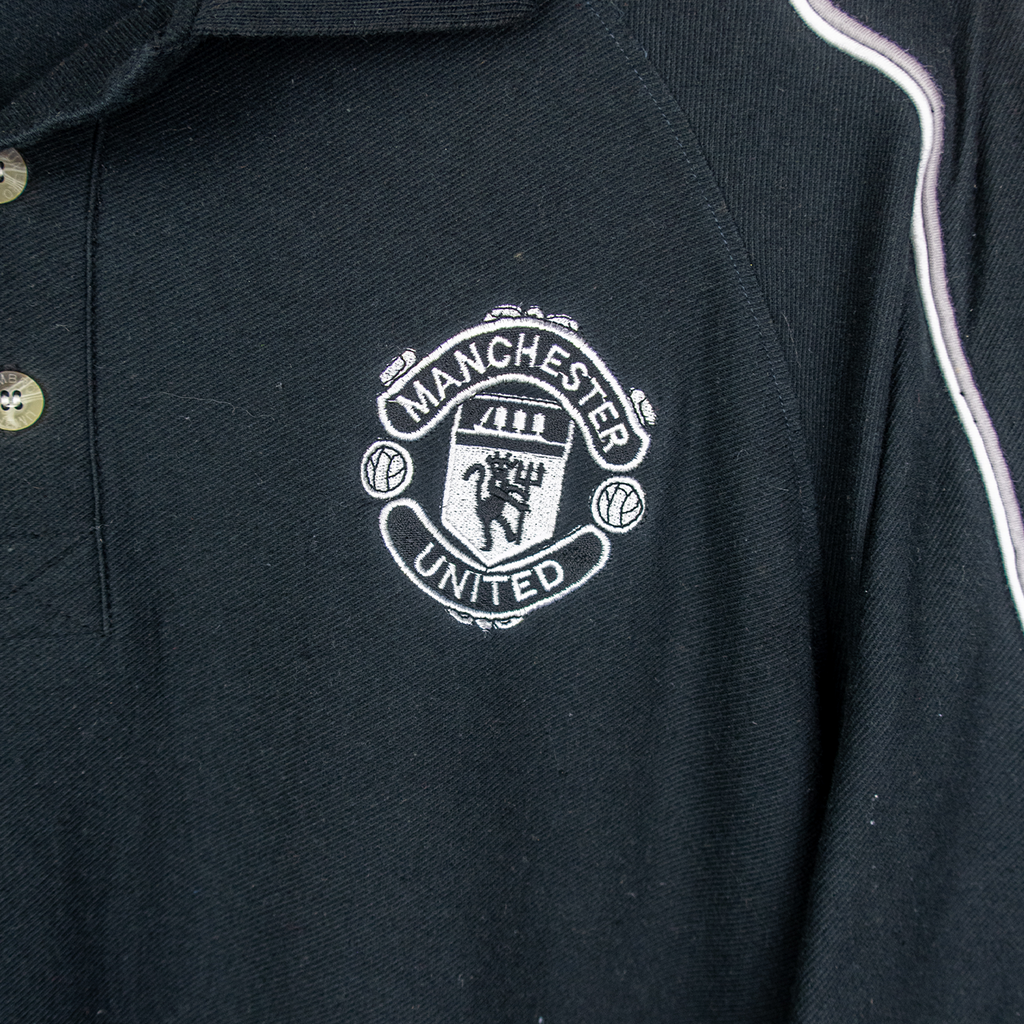 00's Umbro Manchester United Polo Shirt - XL