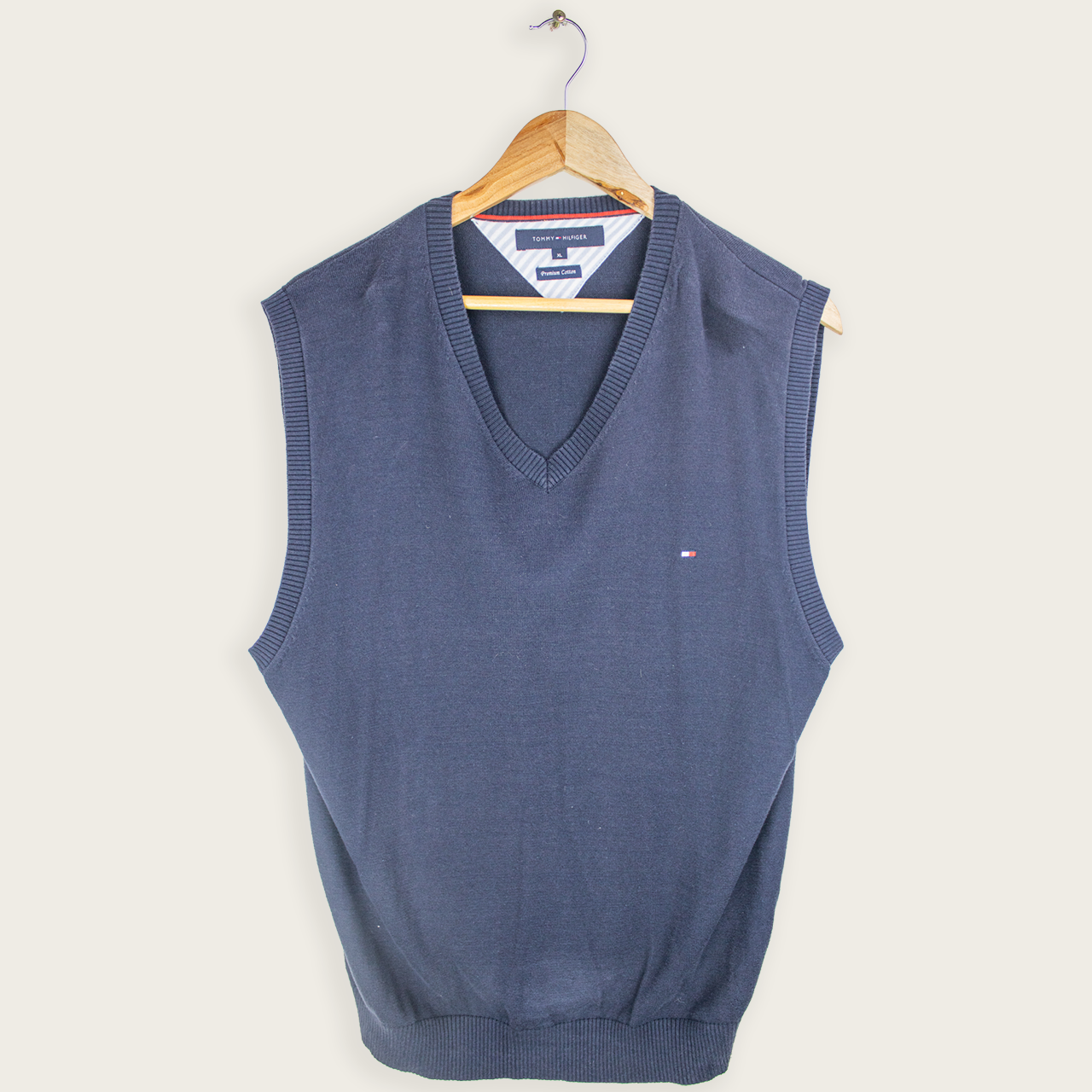 TOMMY HILFIGER KNIT SWEATER VEST - XL