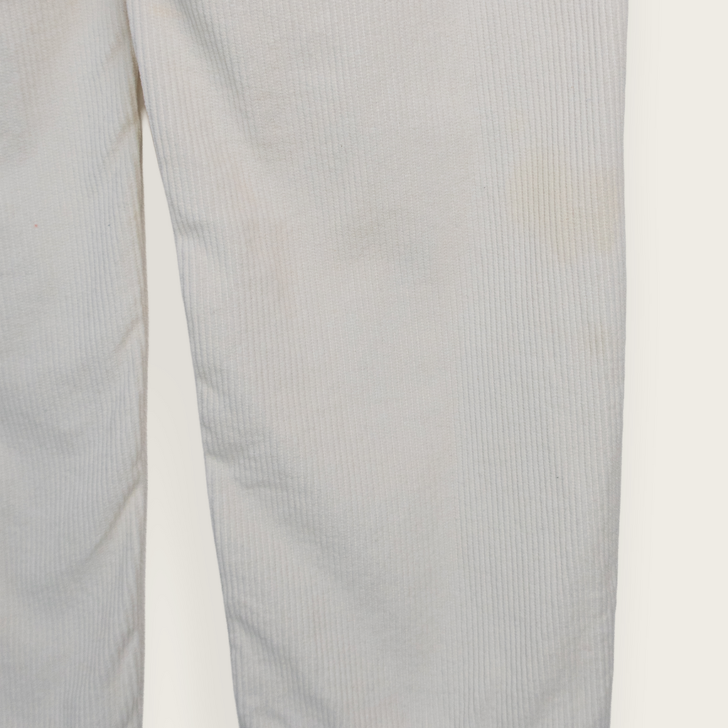 White COTTON ON Casual Streetwear/Indie/Skater Corduroy Carpenter Pants - 32"