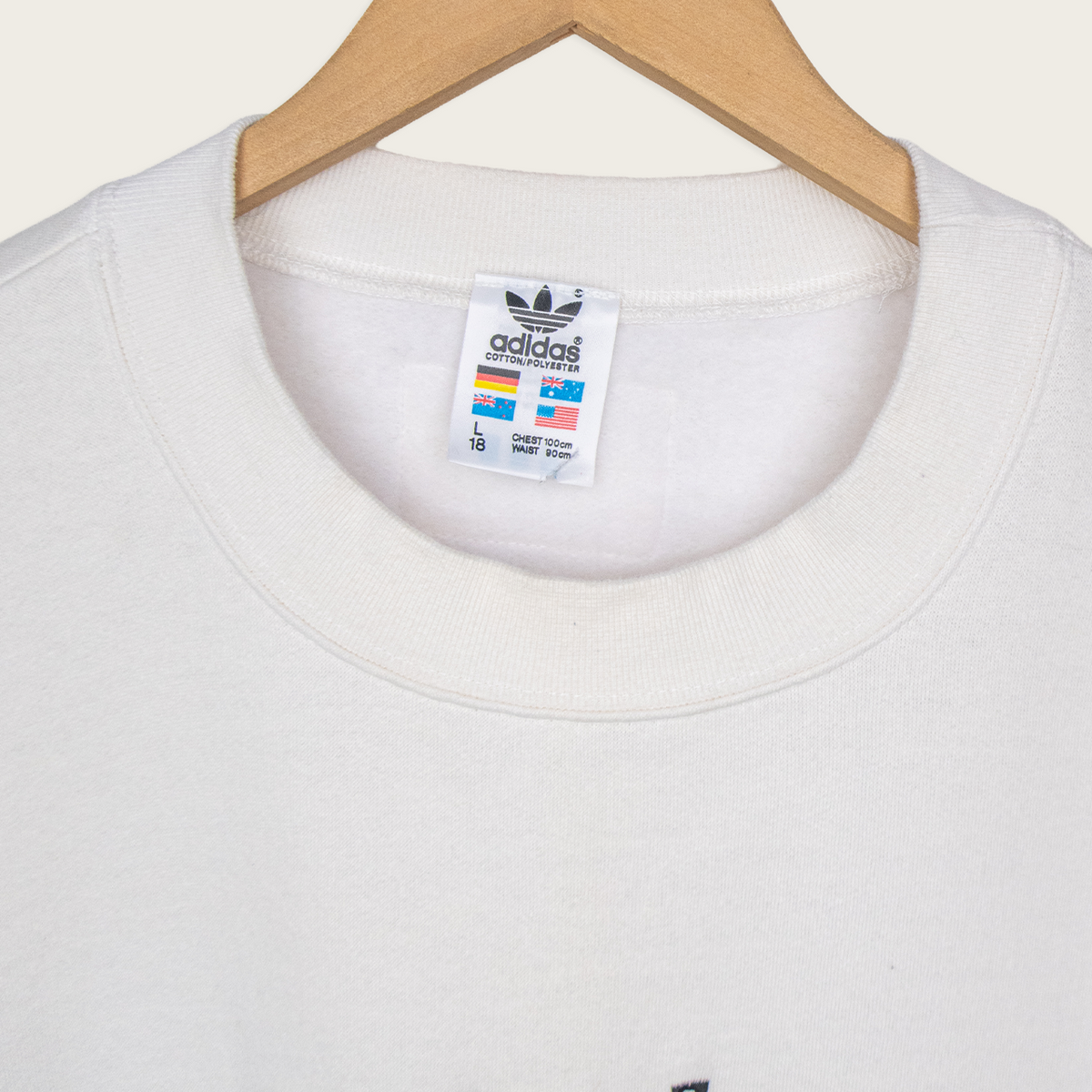 90s Adidas Embroidered Crewneck Sweater - L/XL