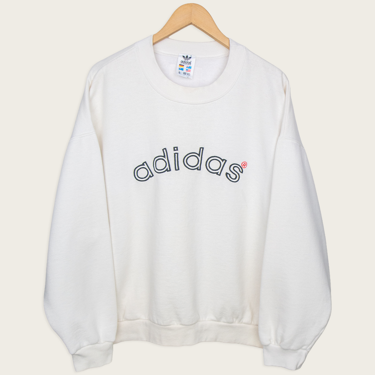 90s Adidas Embroidered Crewneck Sweater - L/XL