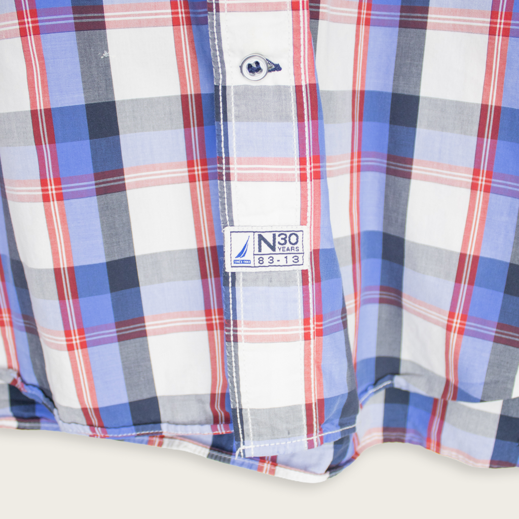 VINTAGE NAUTICA BUTTON-UP SHIRT - XXL