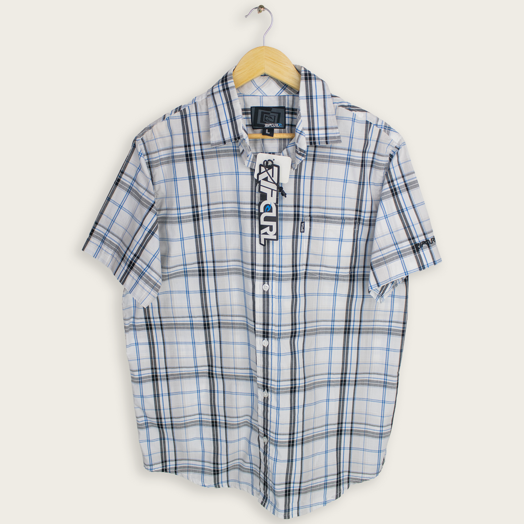 VINTAGE RIPCURL BUTTON-UP SHIRT - L