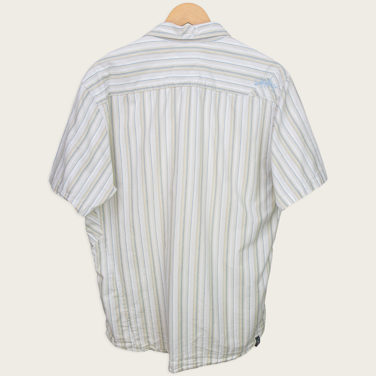 00s Quiksilver Striped Button-Up Shirt - L/XL