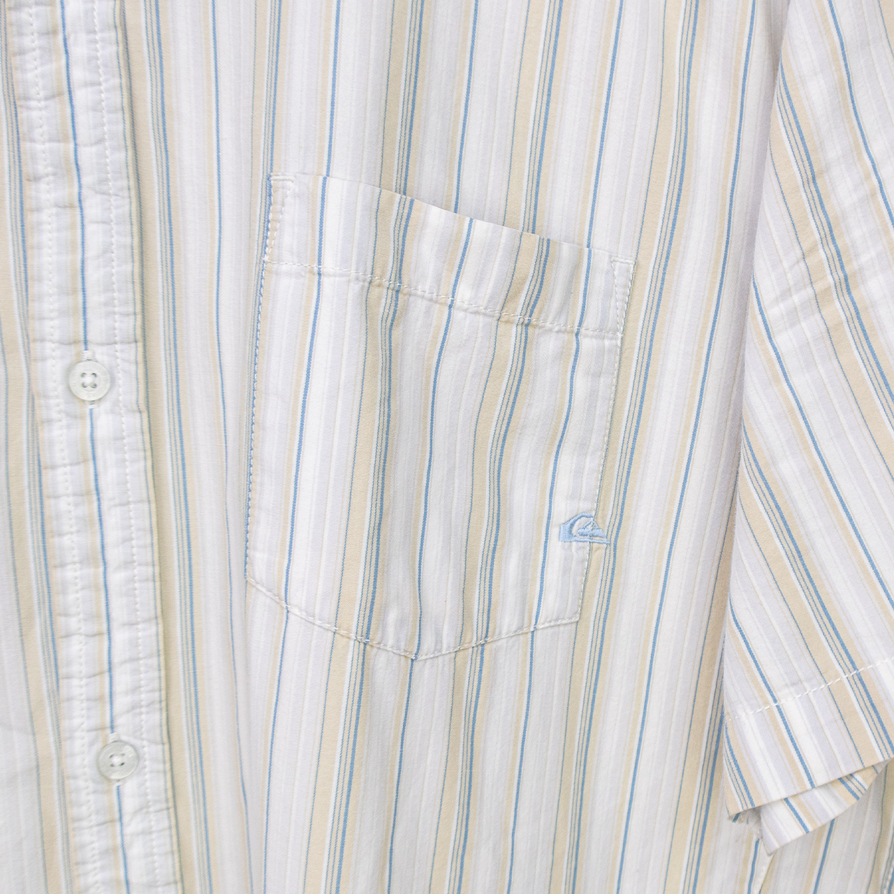 00s Quiksilver Striped Button-Up Shirt - L/XL