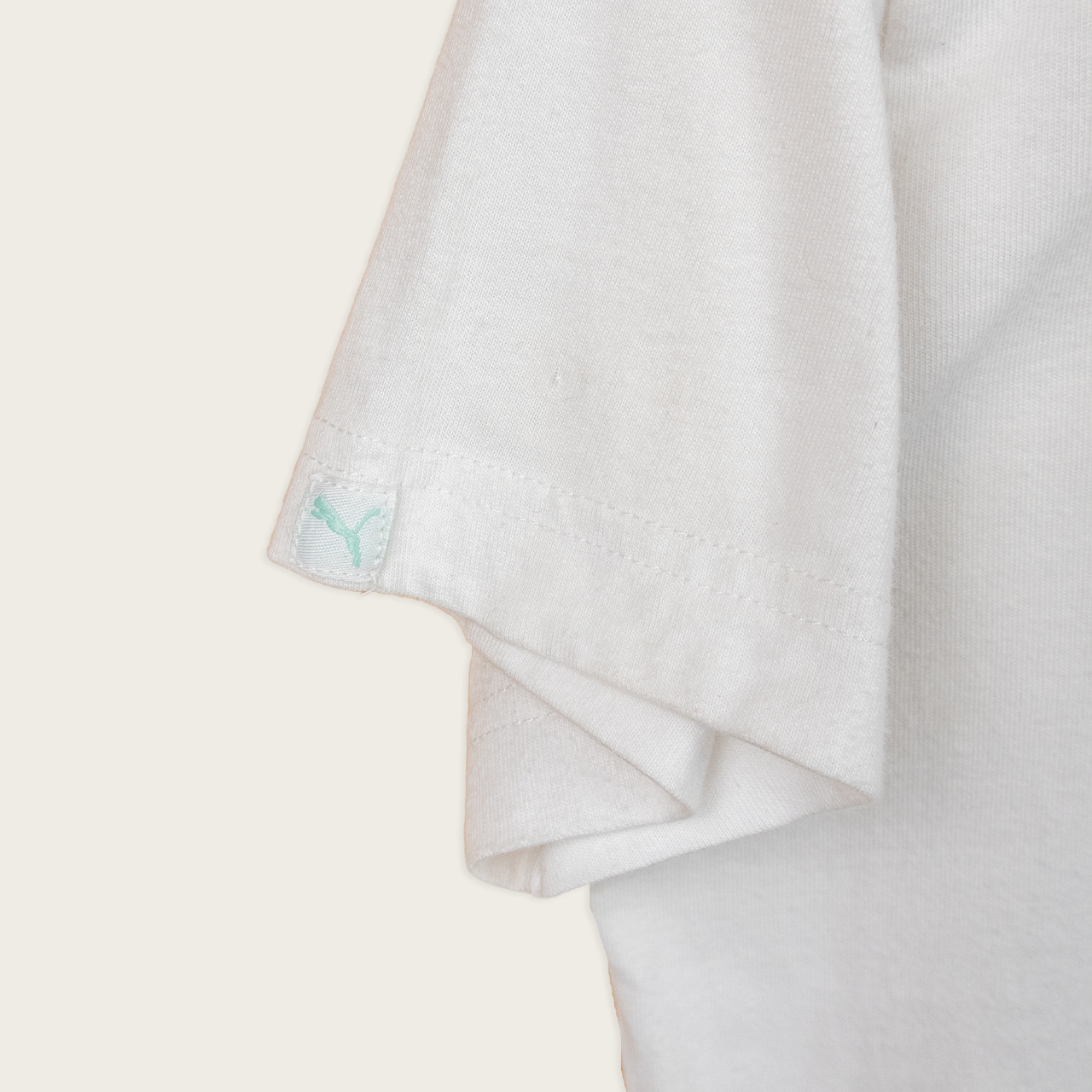 Y2K Puma Baby Tee - White Logo - Size 10