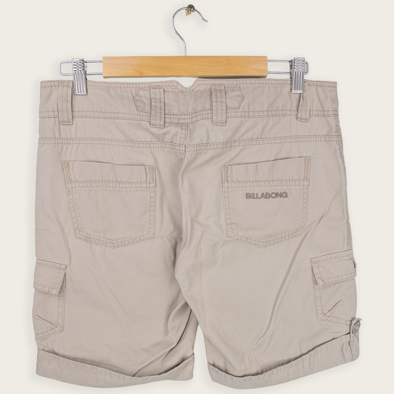 Y2K Billabong Cargo Shorts - Beige - Size 6