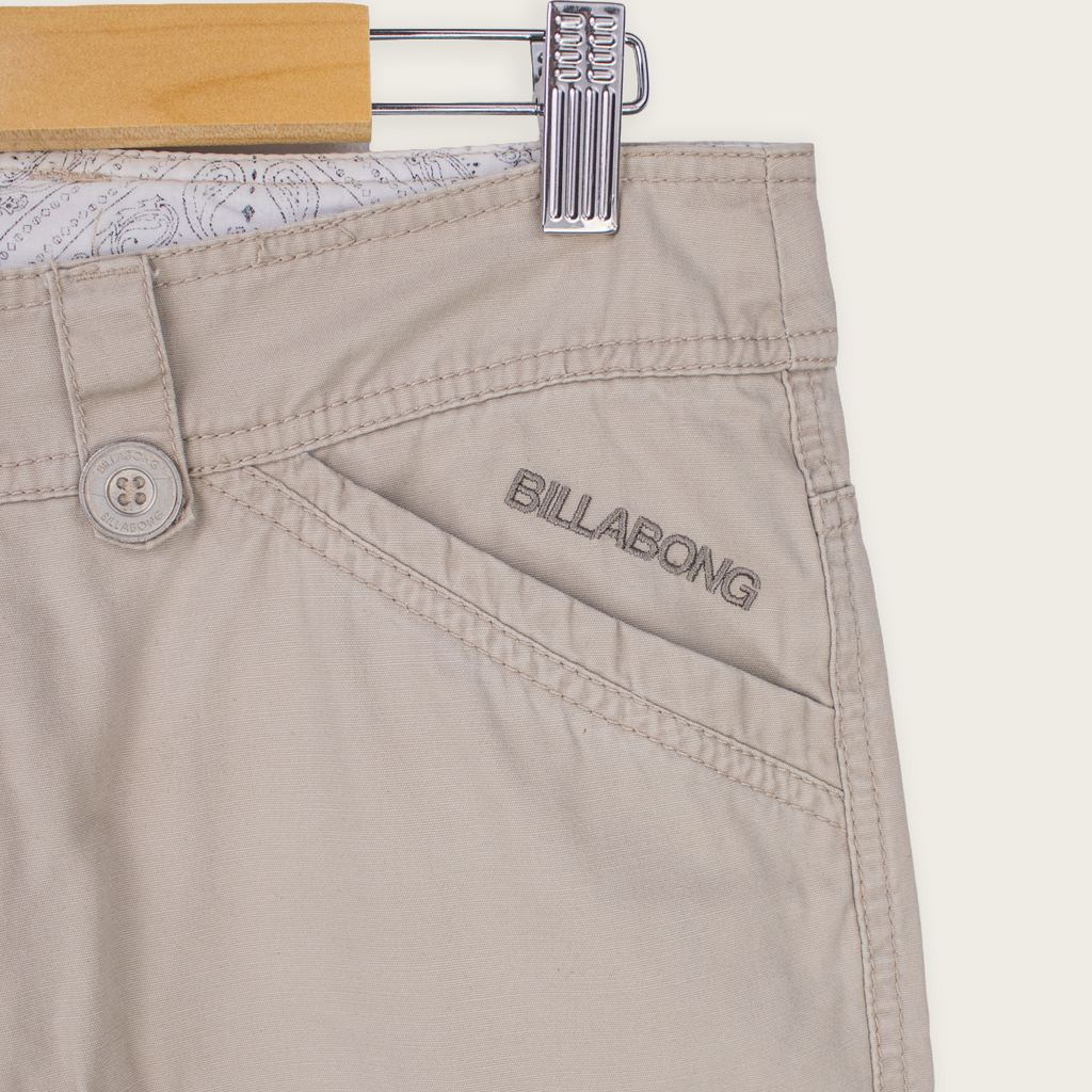 Y2K Billabong Cargo Shorts - Beige - Size 6