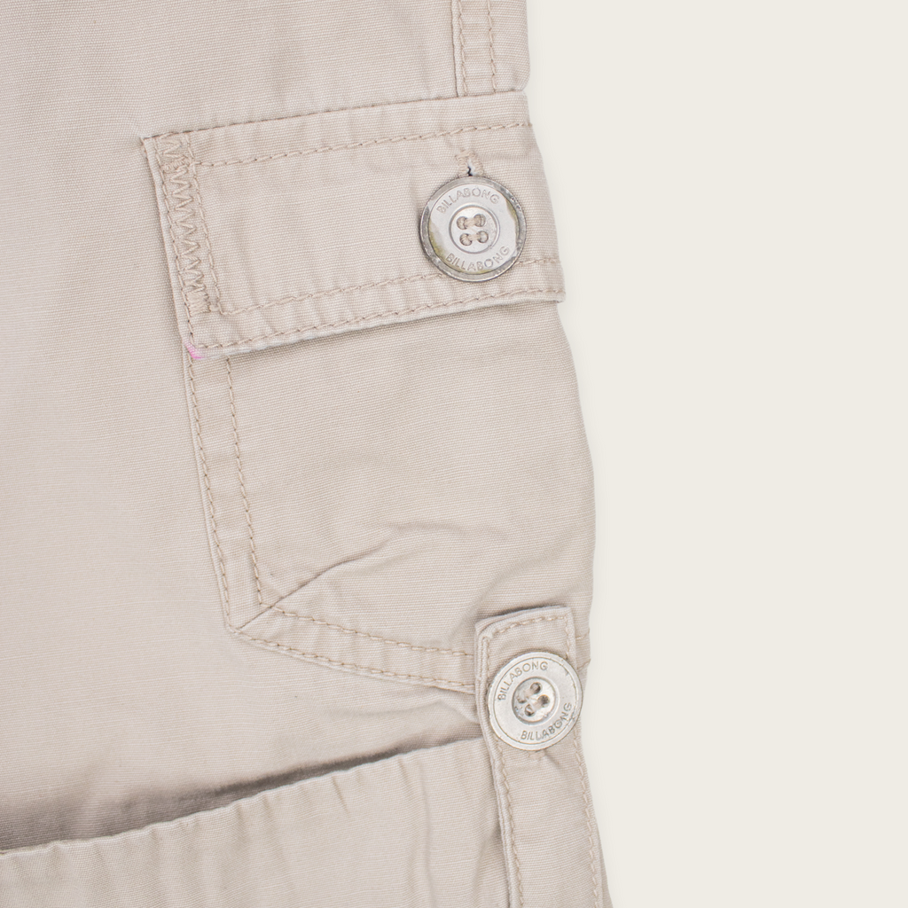 Y2K Billabong Cargo Shorts - Beige - Size 6
