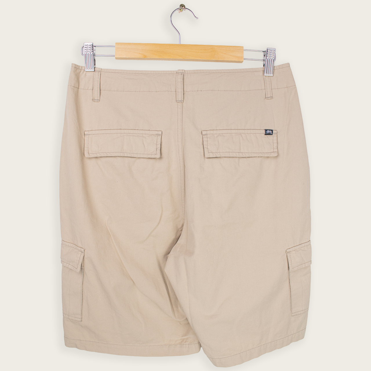 Stüssy Cargo Shorts - Beige - Size 10