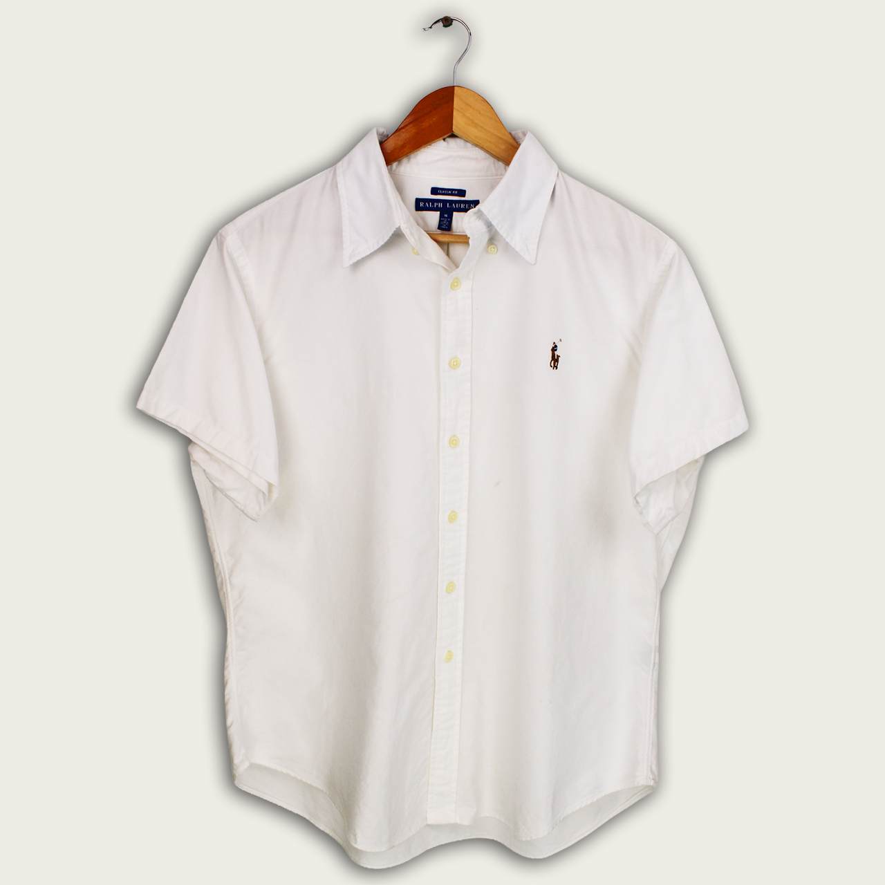 VINTAGE WMNS RALPH LAUREN BUTTON-UP SHIRT - 16