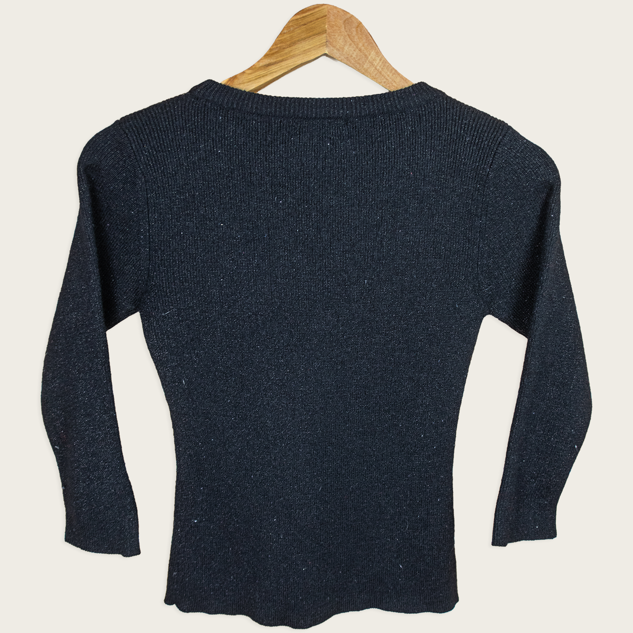 Y2K Equipment Knit Top - Black - Size S