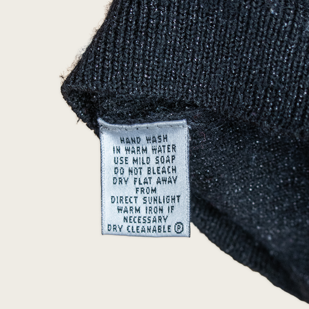 Y2K Equipment Knit Top - Black - Size S