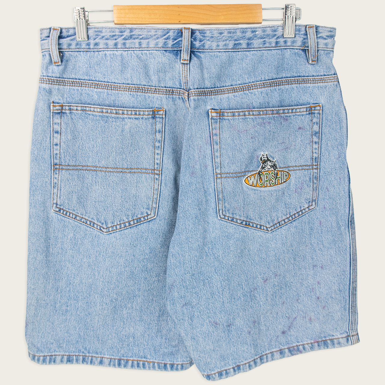 Worship Adjustable Denim Shorts - 32"