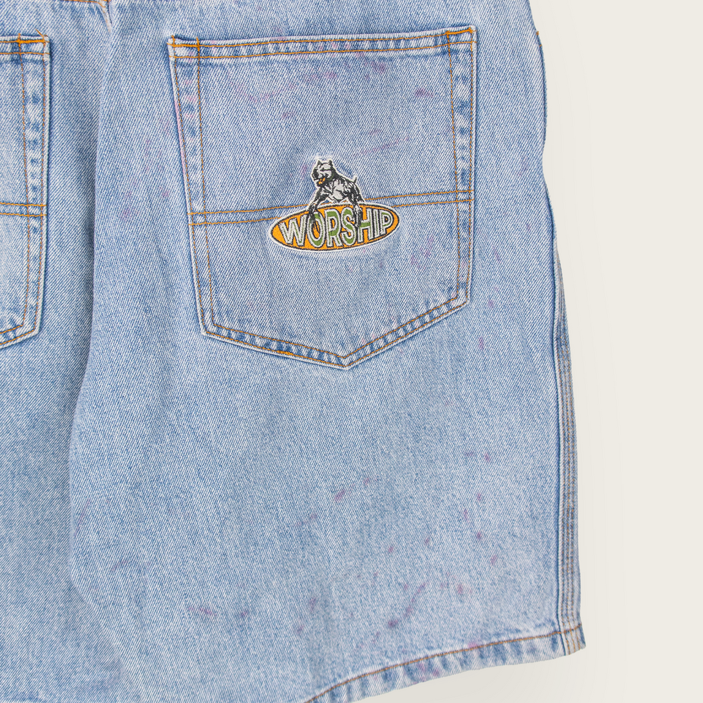 Worship Adjustable Denim Shorts - 32"