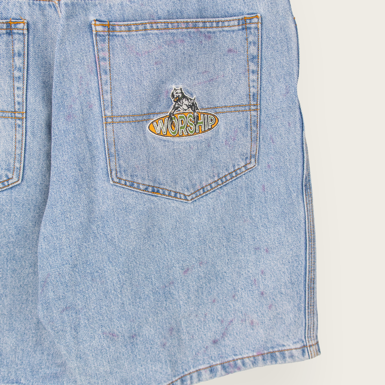 Worship Adjustable Denim Shorts - 32"