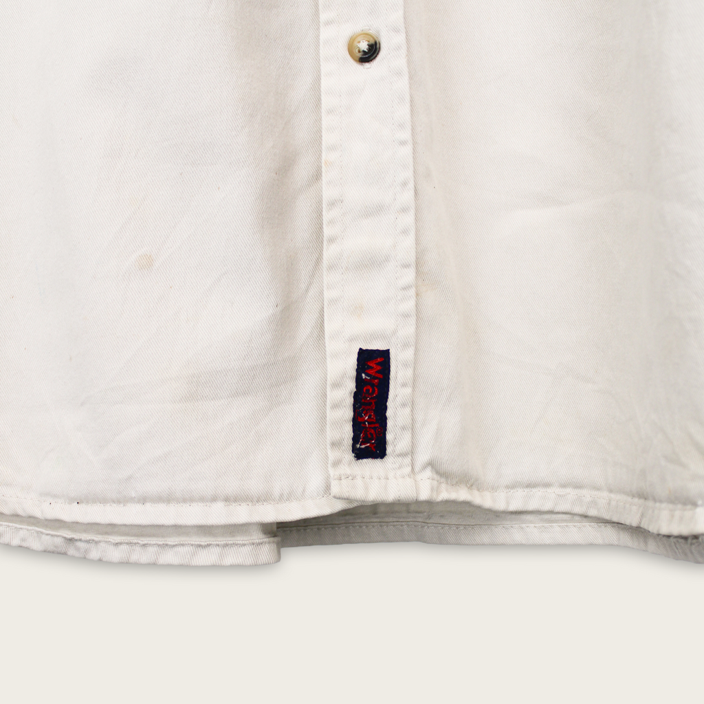 VINTAGE LONG-SLEEVE WRANGLER BUTTON-UP SHIRT - XL