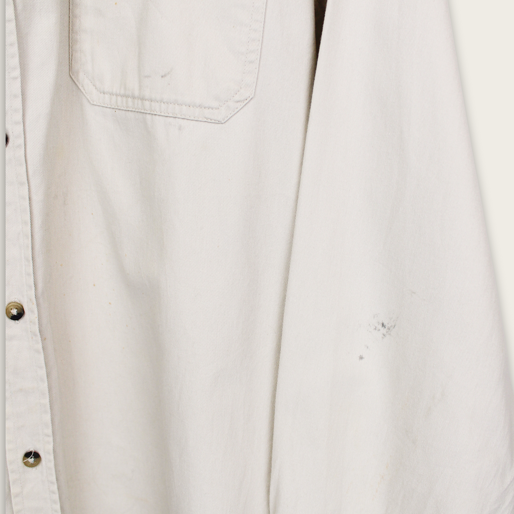 VINTAGE LONG-SLEEVE WRANGLER BUTTON-UP SHIRT - XL