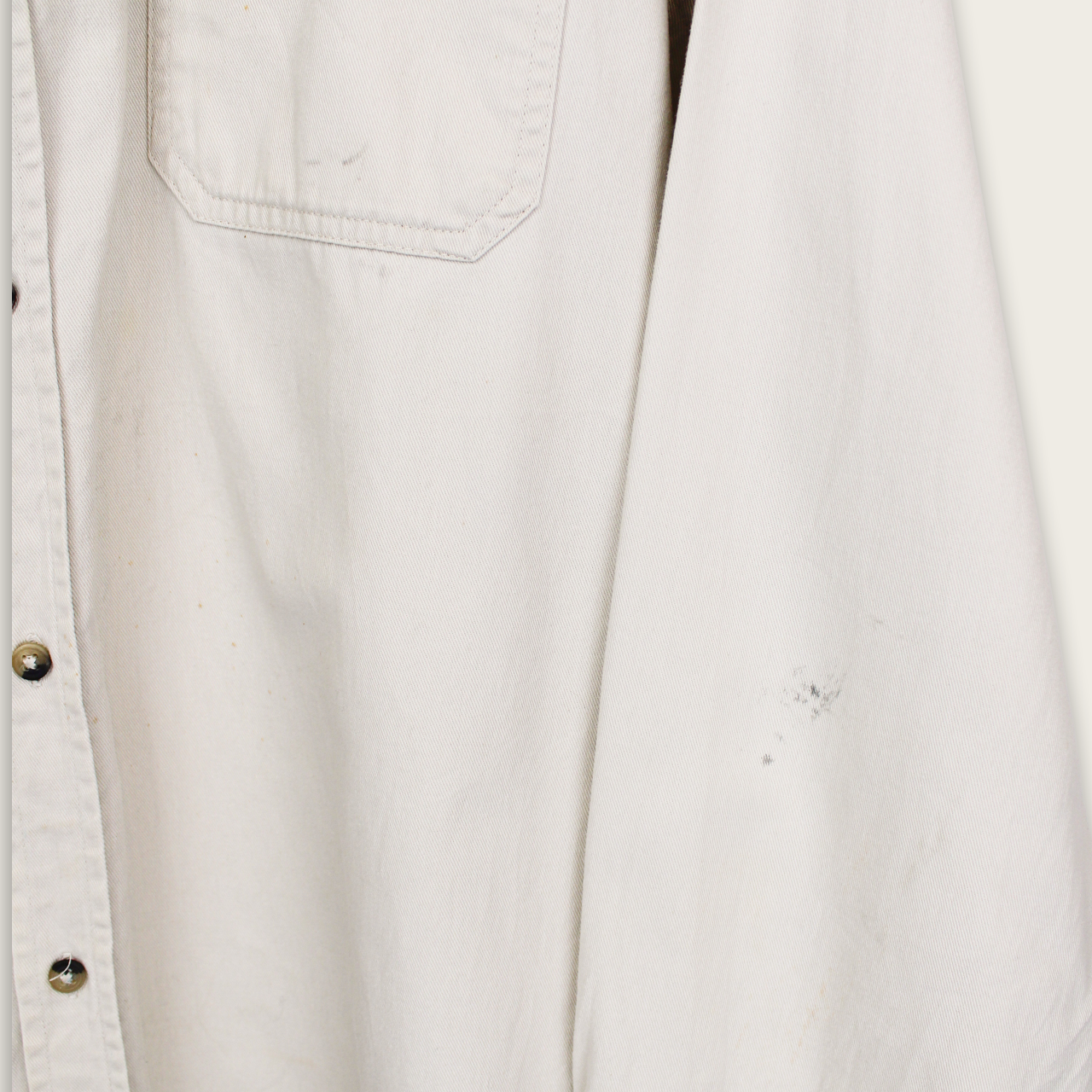 VINTAGE LONG-SLEEVE WRANGLER BUTTON-UP SHIRT - XL