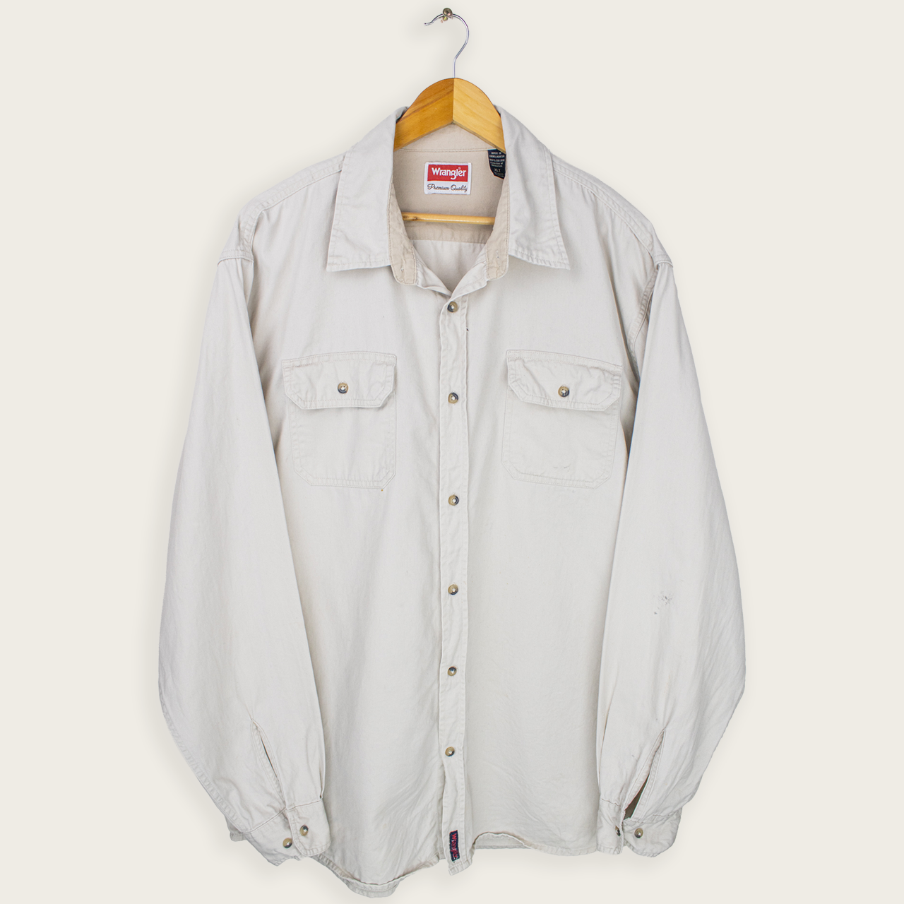 00's WRANGLER BUTTON-UP SHIRT - XL