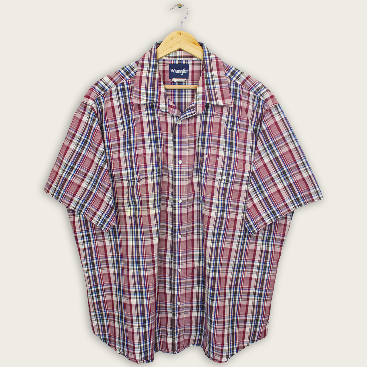 VINTAGE WRANGLER BUTTON-UP SHIRT - XXL