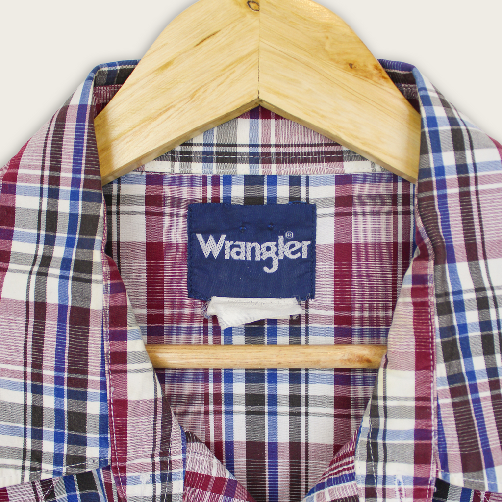 VINTAGE WRANGLER BUTTON-UP SHIRT - XXL