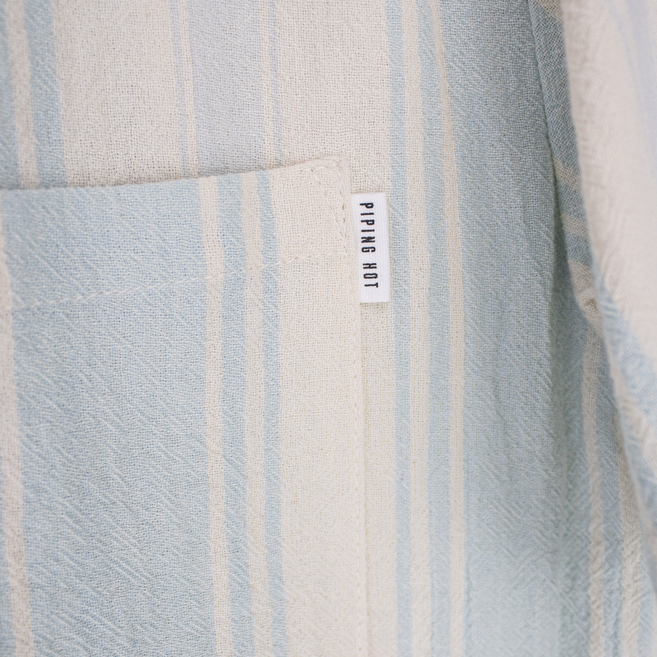 VINTAGE PIPING HOT BUTTON-UP SHIRT - XS