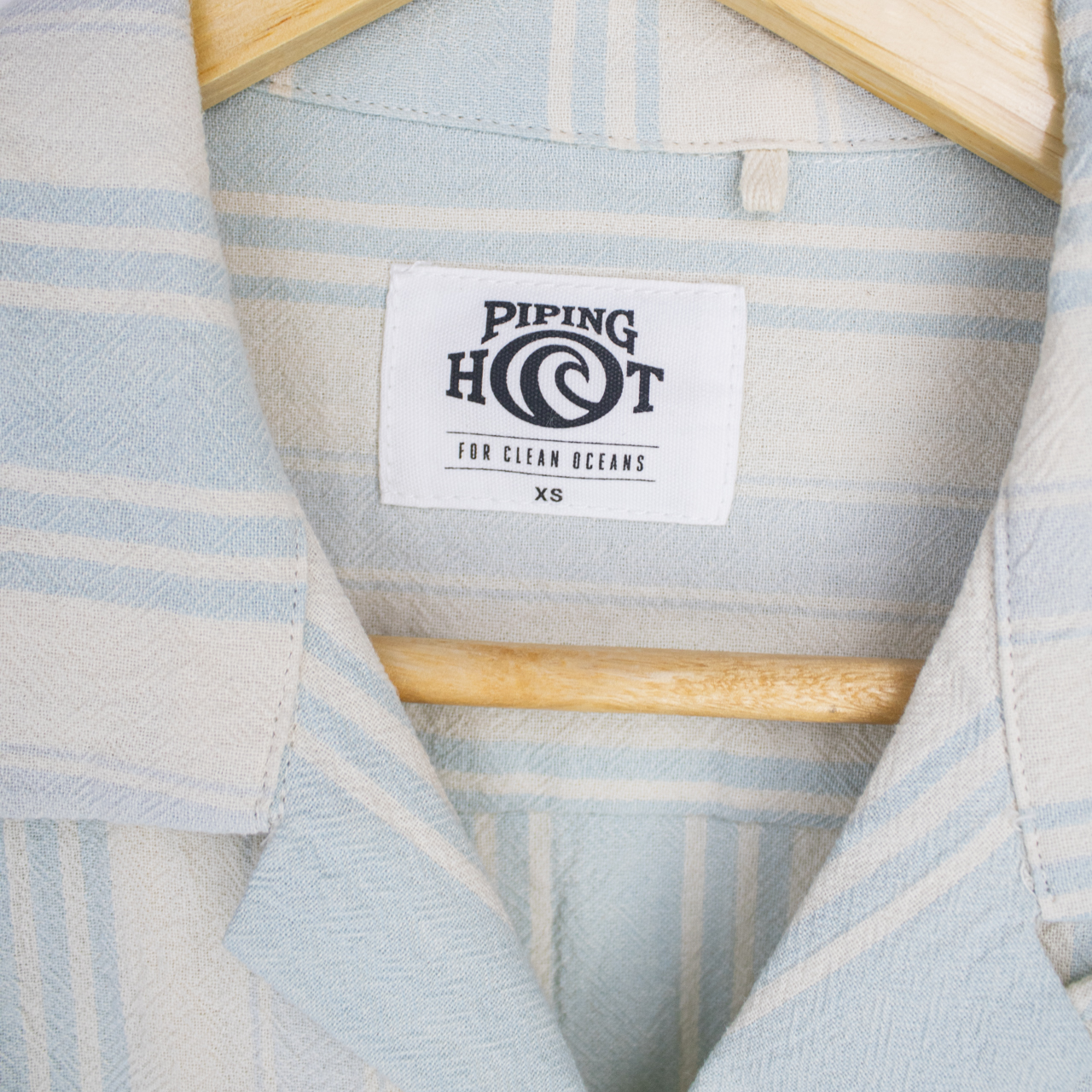 VINTAGE PIPING HOT BUTTON-UP SHIRT - XS