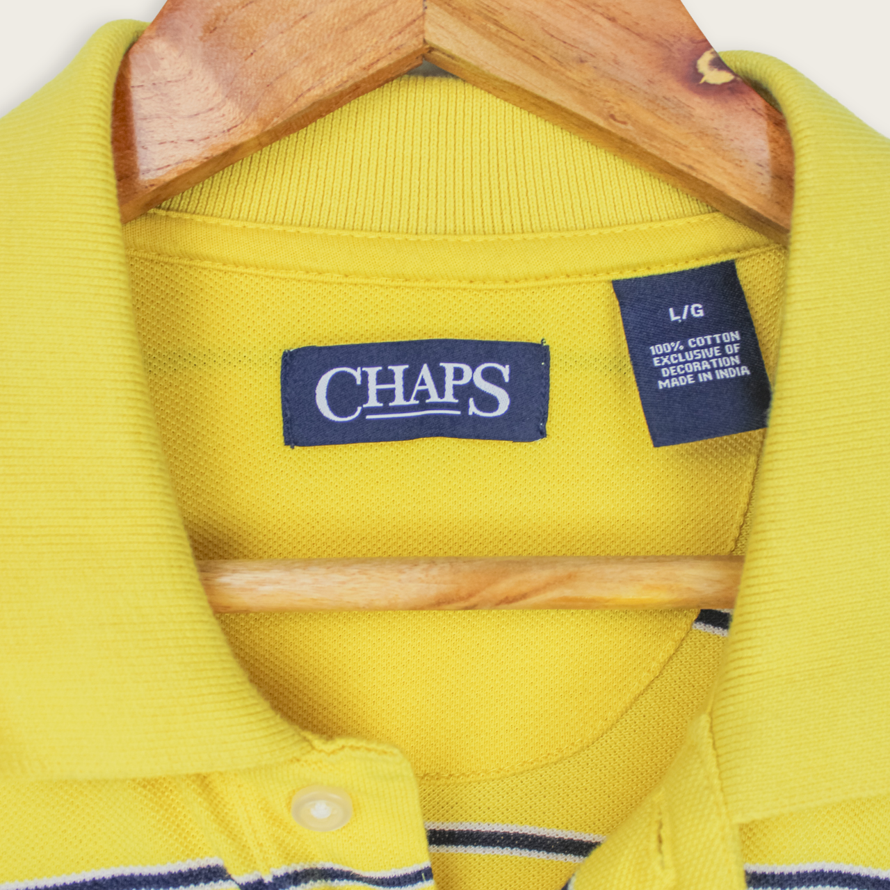 VINTAGE CHAPS POLO SHIRT - L