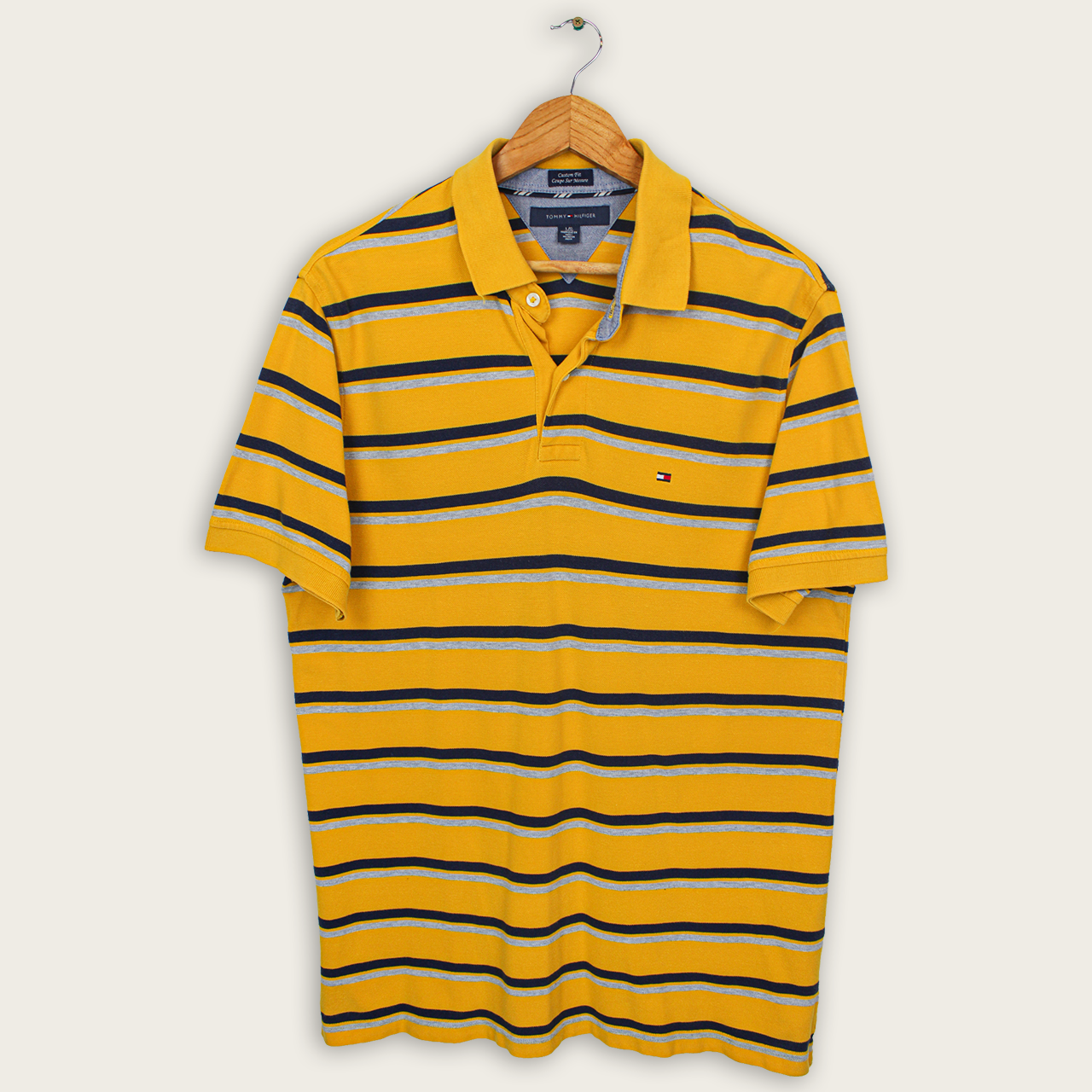 VINTAGE TOMMY HILFIGER POLO SHIRT - L