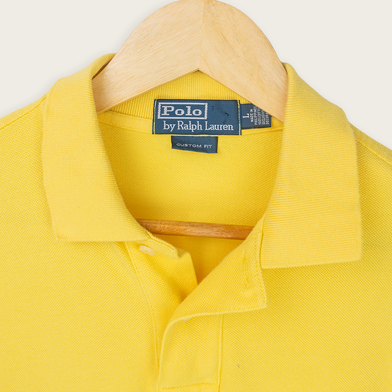 90's RALPH LAUREN POLO SHIRT - L