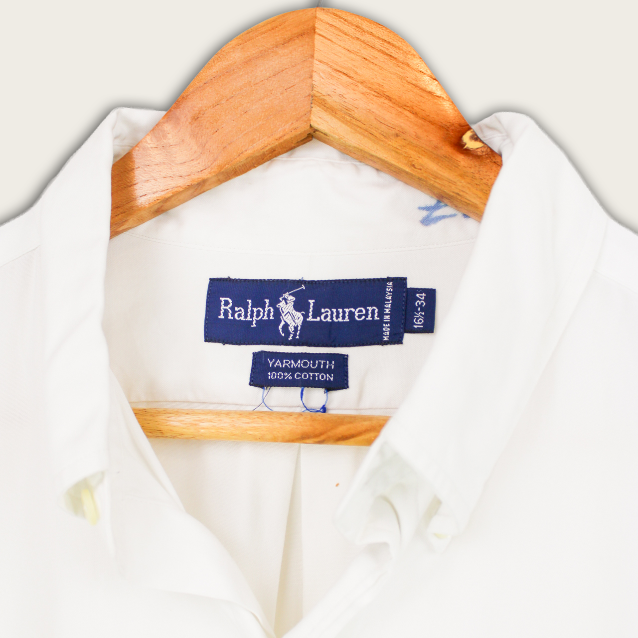 VINTAGE LONG-SLEEVE RALPH LAUREN BUTTON-UP SHIRT - XXL